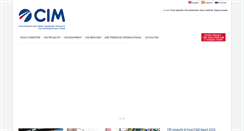 Desktop Screenshot of cimgroupe.com