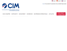 Tablet Screenshot of cimgroupe.com